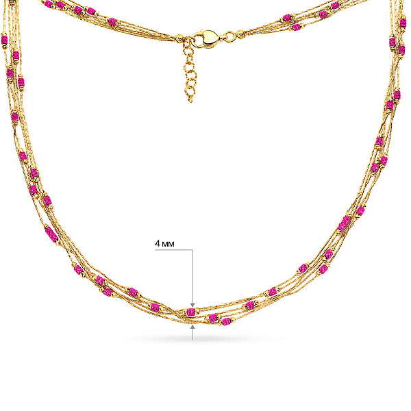 Колье Francelli из желтого золота (арт. 351581жмлн) – изображение 3