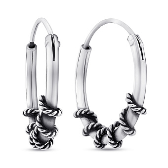 Фото Срібні сережки без каміння (арт. 7902/С5/326)