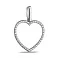 Серебряный кулон Сердце с фианитами (арт. 7503/35202р) – изображение 1