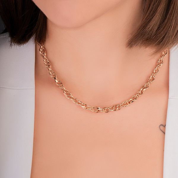 Золотое колье-цепь (арт. 352456) – изображение 8