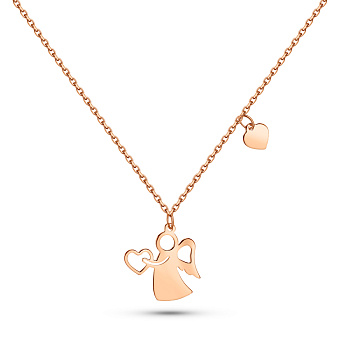 Колье Ангел из красного золота (арт. 352543)