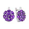 Серебряные серьги с аметистами (арт. 7502/2193913А) – изображение 1