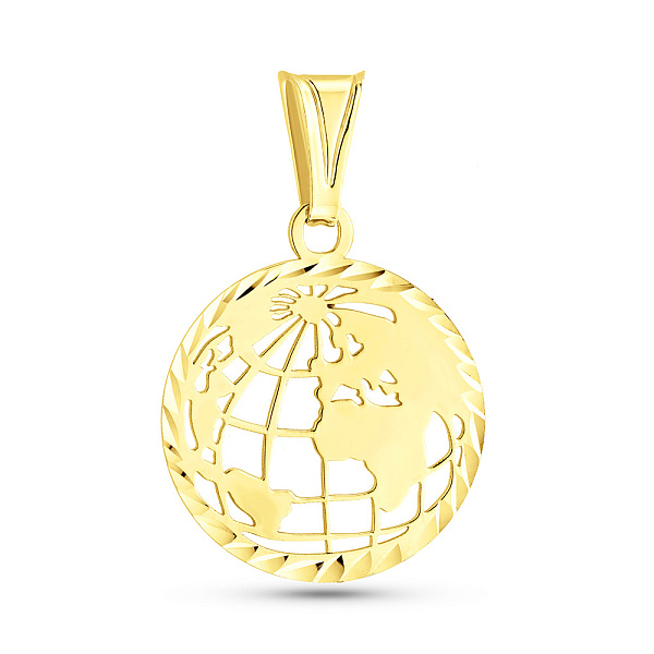 Золотой подвес без камней (арт. 424922/1ж) – изображение 1