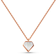 Золотое колье Бриллиант с перламутром (арт. 352597п)