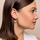 Сережки «Монеты» из красного золота (арт. 107811) – изображение 3