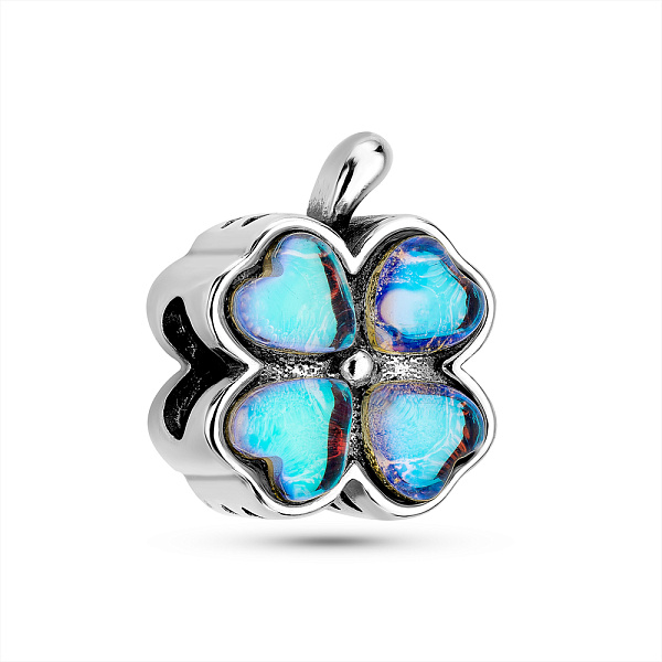 Серебряный шарм Клевер (арт. 7903/4373) – изображение 1