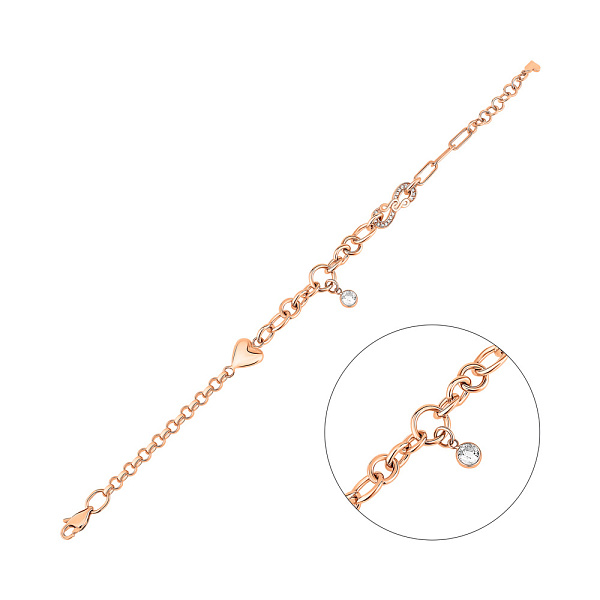 Золотой браслет с подвеской (арт. 2CEP2-10) – изображение 1