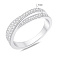 Серебряное кольцо с фианитами (арт. 7501/8802) – изображение 2