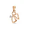 Кулон Янгол з червоного золота з діамантом (арт. 3100881201) – зображення 1