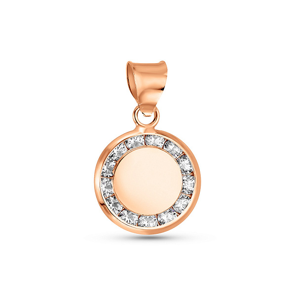 Золота підвіска з фіанітами (арт. 424663) – зображення 1