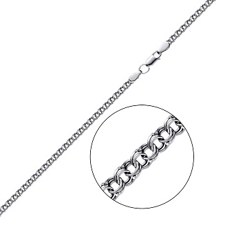 Серебряная цепочка плетения Козацкий бисмарк (арт. 7908/1055/3-ч)
