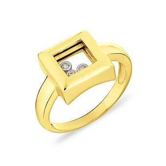 Золота каблучка з фіанітами (арт. 150855ж)