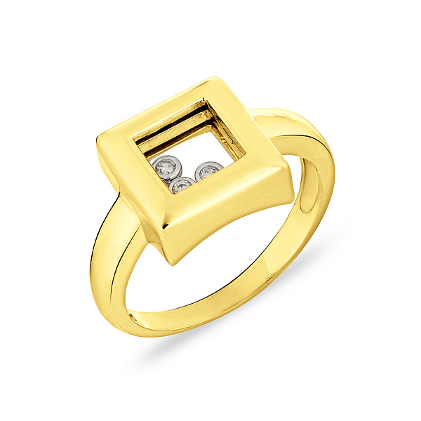 Золота каблучка з фіанітами (арт. 150855ж) – зображення 1