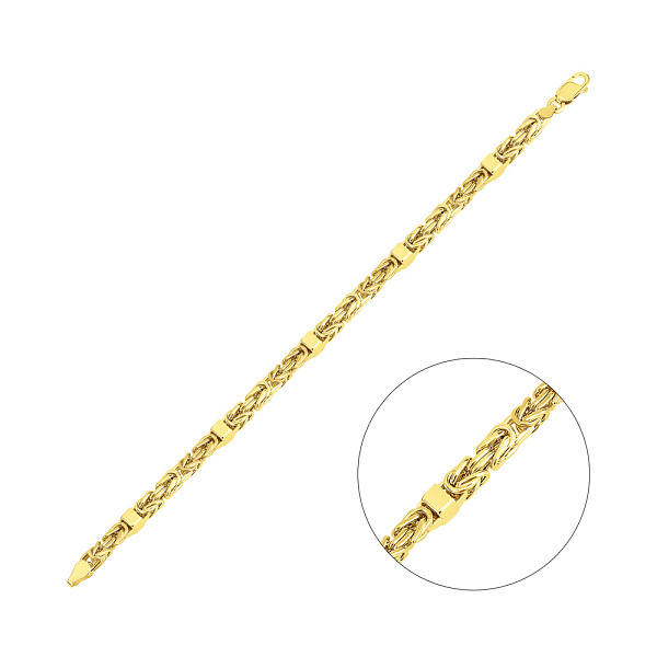 Браслет из желтого золота плетения Лисий хвост (арт. 326978ж) – изображение 1