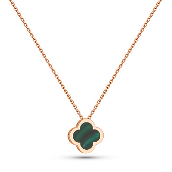 Золотое колье Клевер (арт. 352460/10ез)