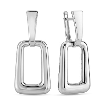 Фото Серьги из белого золота (арт. 111328б)