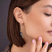 Серьги из желтого золота Francelli (арт. 1091271жсбрз) – изображение 2