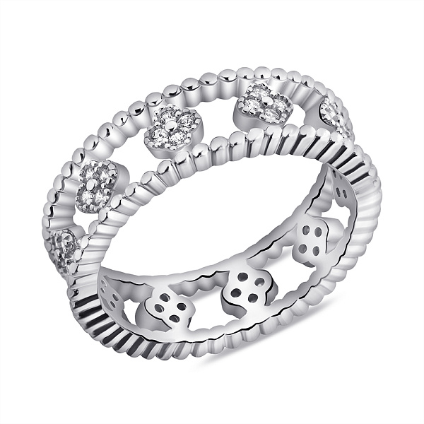 Серебряное кольцо Клевер (арт. 7501/6931) – изображение 1