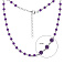 Серебряное колье с аметистами (арт. 7507/2126249А) – изображение 2