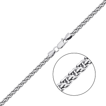 Серебряная цепочка Бисмарк Ромб (арт. 03022738ч)