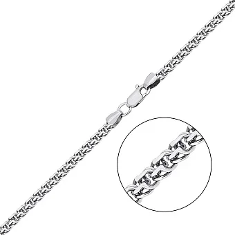 Срібний ланцюжок Бісмарк Ромб (арт. 03022738ч)