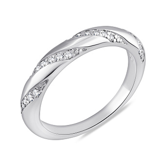 Фото Срібна каблучка з фіанітами (арт. 7501/8018)