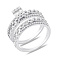 Серебряное кольцо с фианитами (арт. 7501/8508) – изображение 1