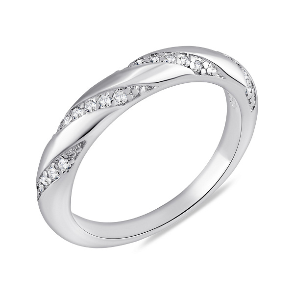 Серебряное кольцо с фианитами (арт. 7501/8018) – изображение 1