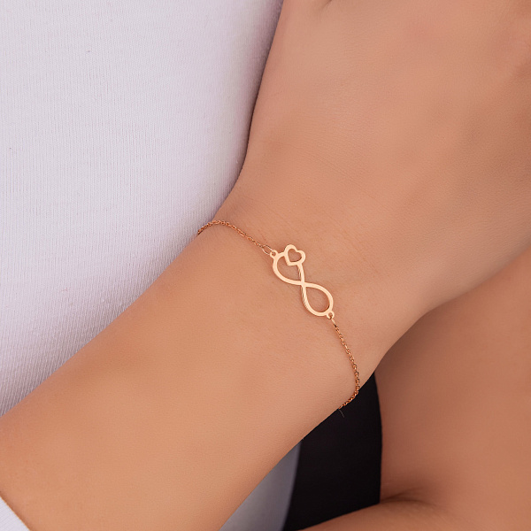 Браслет из красного золота Бесконечность (арт. 326518) – изображение 2