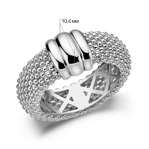 Каблучка з білого золота (арт. 156682б) – зображення 2