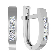 Золоті сережки з фіанітами (арт. 110534б)