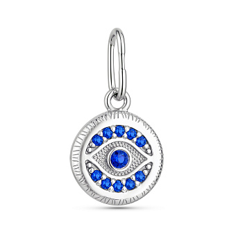 Фото Серебряный кулон Глаз Фатимы (арт. 7503/35097рас)