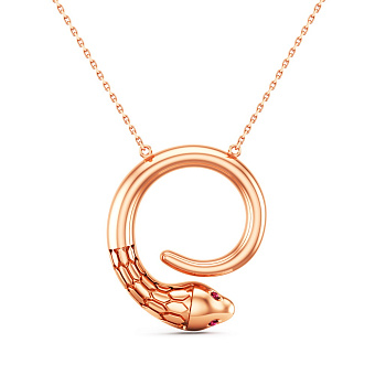 Колье из красного золота с фианитами (арт. 361450к)