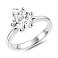 Серебряное кольцо с фианитом (арт. 7501/8651) – изображение 2