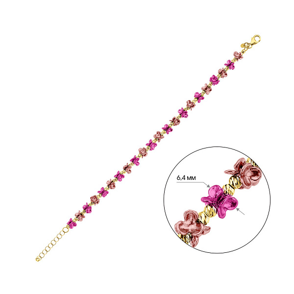 Браслет из желтого золота Francelli (арт. 326561жмлнр) – изображение 4