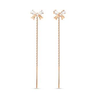 Золоті сережки-протяжки Бантики (арт. 111321)