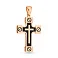 Крестик из красного золота с эмалью (арт. 424937еч) – изображение 1