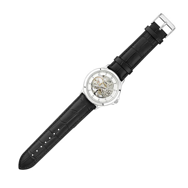 Серебряные часы с кварцевым механизмом (арт. 7526/338срч) – изображение 1