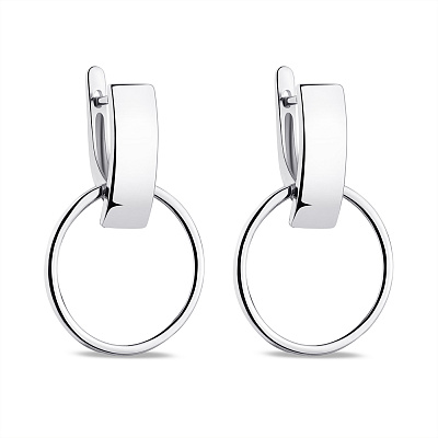 Сережки срібні без вставок Trendy Style (арт. 7502/4576)