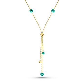 Фото Золотое колье Francelli (арт. 352586жбрз)