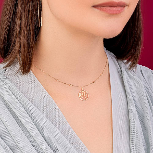 Золотое колье Ангел (арт. 352549) – изображение 3