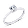 Серебряное кольцо с фианитом (арт. 7501/1216р) – изображение 1