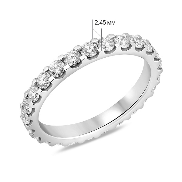 Золотое кольцо с бриллиантами (арт. К011871100б) – изображение 4