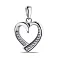 Серебряный подвес Сердце с фианитами  (арт. 7503/4018) – изображение 1