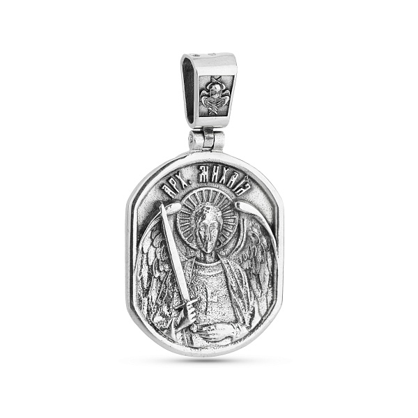 Серебряная ладанка Архангел Михаил (арт. 7917/1207пю) – изображение 2