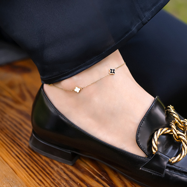 Браслет из желтого золота с эмалью (арт. 324098жебчн) – изображение 2