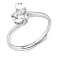 Серебряное кольцо с фианитом (арт. 7501/8101) – изображение 2