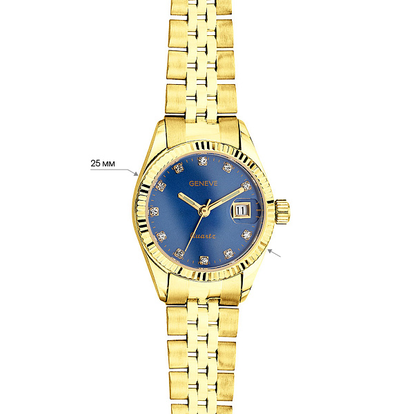 Кварцовий годинник з жовтого золота (арт. 260243жс) – зображення 3