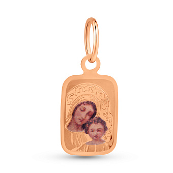 Фото Золотая ладанка Дева Мария и Иисус (арт. 422245)