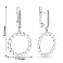 Серебряные серьги-подвески с фианитами (арт. 7502/1604) – изображение 2